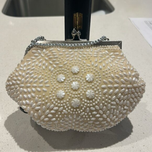 Vintage Pearl Beaded Purse Handbag - Picture 11 of 12